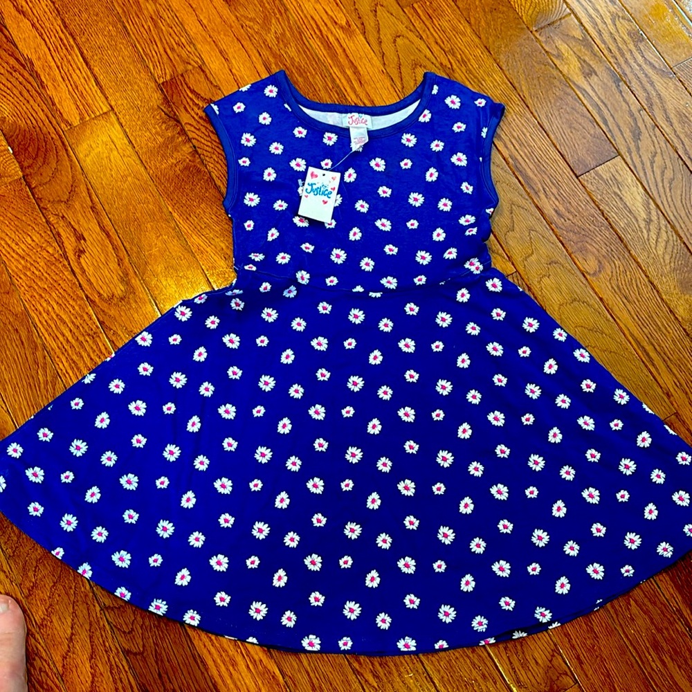 Justice Size 6 Dress- Girl- Flowers